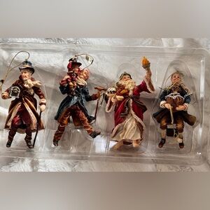 Bob Cratchit Tiny Tim Lot Of 4
Christmas Carol Resin Ornaments